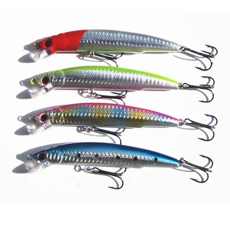 Minnow Seabass Catch señuelo duro para lubina 115mm láser brillante - imagen 4