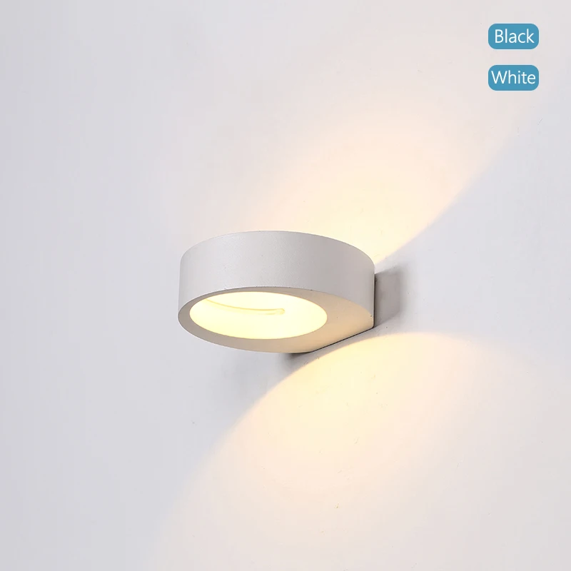 

Modern 5W Led Wall Lamp Round Wall Sconces Indoor Stair Light Fixture Bedroom Bedside Living Room Home Hallway Loft Lampada