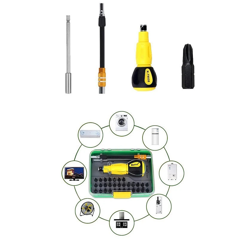 kaisi 35 Piece Multi-functional Phillips&Torx Screwdrivers Set Repair Tool Kit For Computer Repair Tools Phone Repair Kit