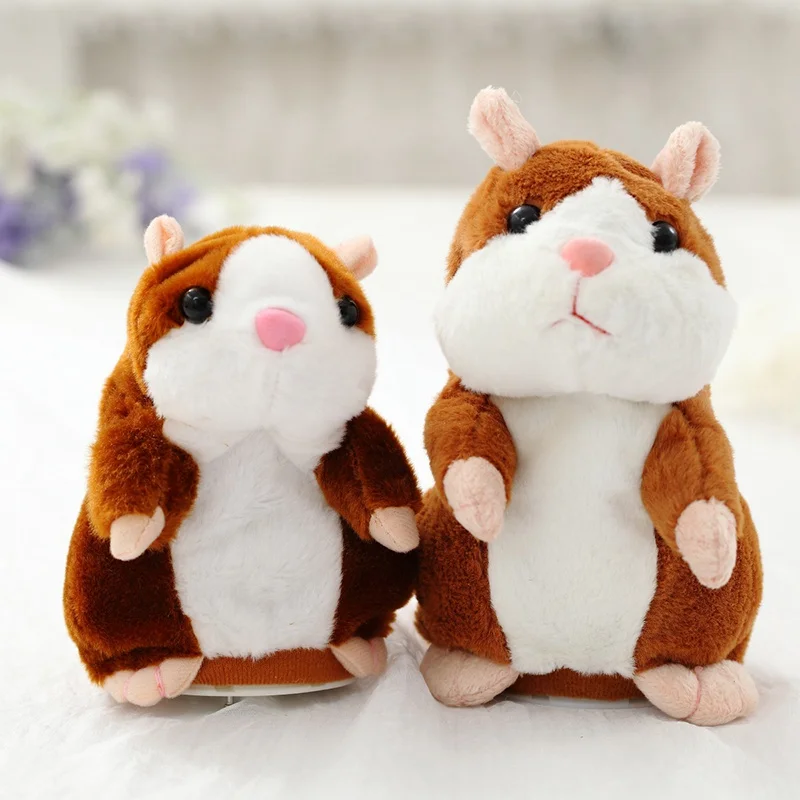 Lovely Talking Hamster  Sound Record Repeat Stuffed Plush Animal Kawaii  Toys  Promotion