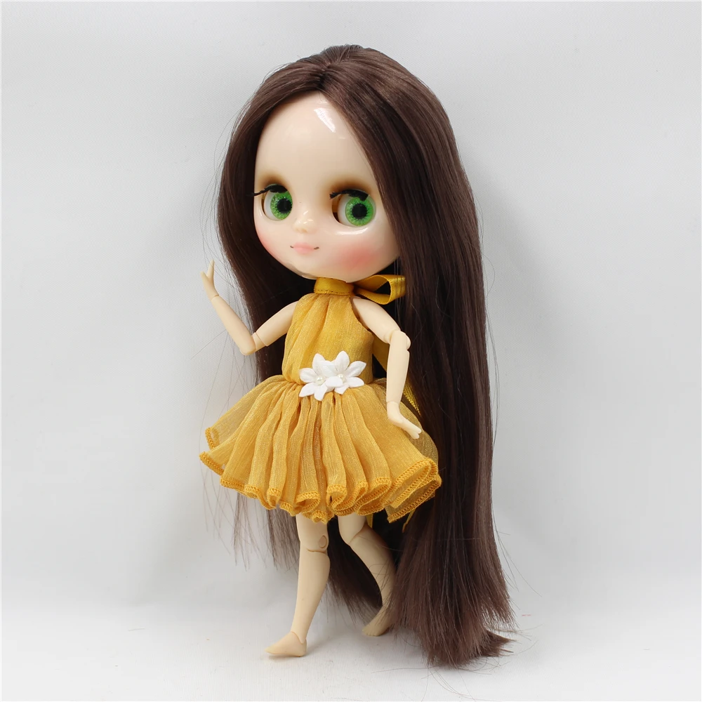 Middie blyth boneca derss colorida apenas para o meio de 20cm renda elegante fofa