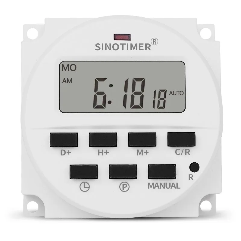 TM618H-2 220V AC Digital Timer Switch Output 220V Voltage Easy Wiring 7 Days Programmable Time Switch