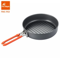 Fire Maple Feast Vulcan Outdoor Camping Hiking Pinic Portable Hard Aluminium Alloy 0.9L Frying Pan Foldable Handle FMC-FX3