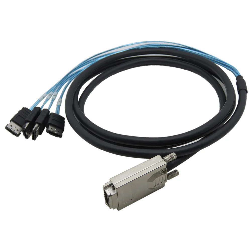 Infiniband 2M 6FT Mini SAS 34P SFF 8470 4x ESATA 7P Cable