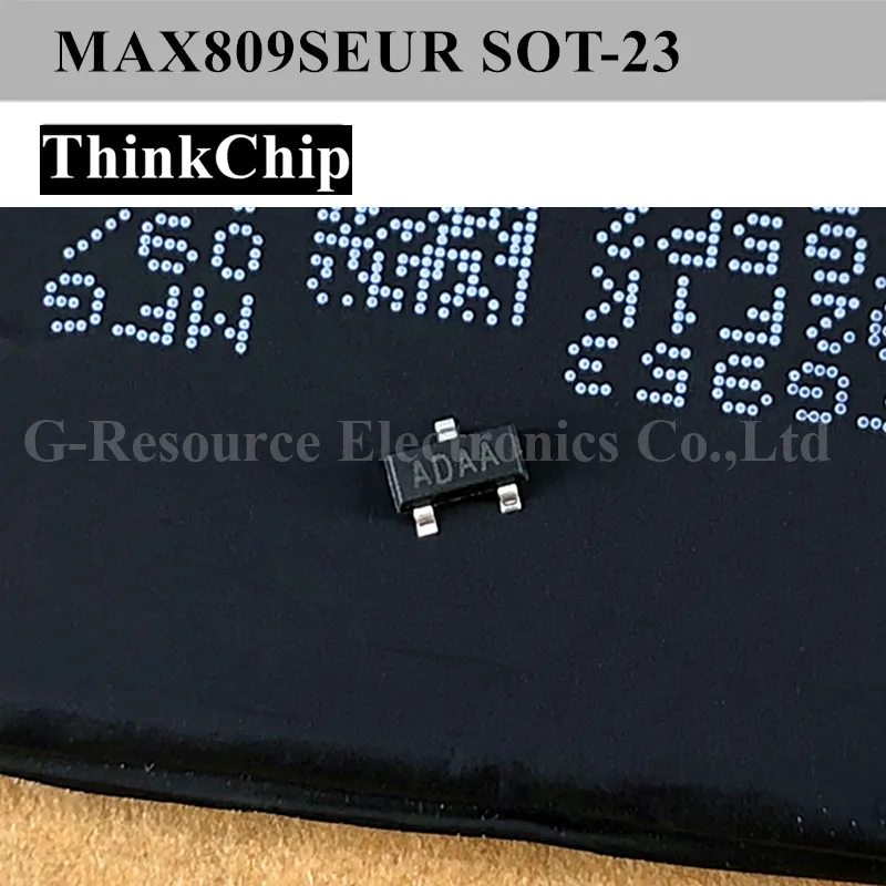 (20 pcs) MAX809SEUR MAX809 SOT-23 SMD MCU Monitor IC (Marking ADAA)