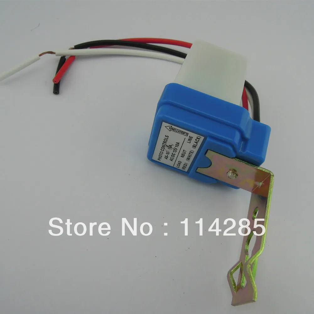 

New Auto On Off Light Switch Photo Control Sensor DC AC 12V 50-60Hz 45x42x35mm