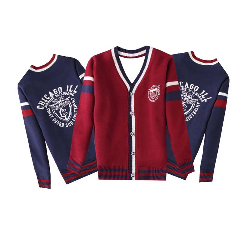 Ragazzi cardigan bambini autunno camicia bambini maglioni con scollo a v giacche a maniche lunghe capispalla per bambini abbigliamento per bambini