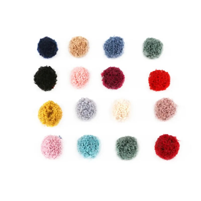 10pcs/lot Pompom 15/20mm Soft Pompones Fluffy Plush Crafts DIY Furball Home Decor Sewing Supplies For Christmas Tree Decoration