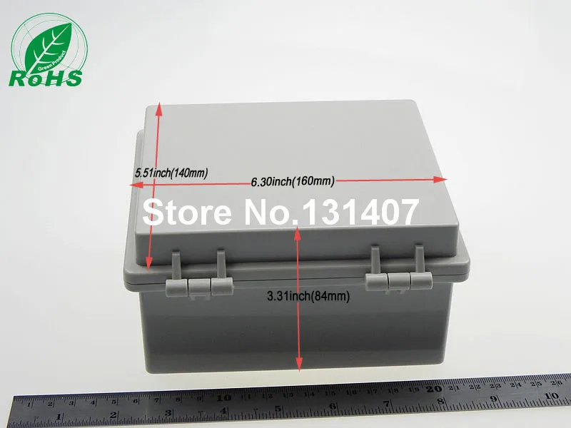 1pcs 160*140*84mm ip65 hinged plastic waterproof enclosures for switch electrical junction box