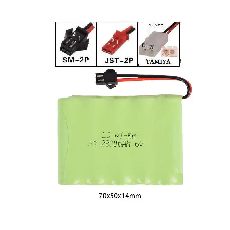 6V 2800mAh NI-MH Battery for RC Toy Electric toy security facilities electric toy AA 6v Rechargeable battery