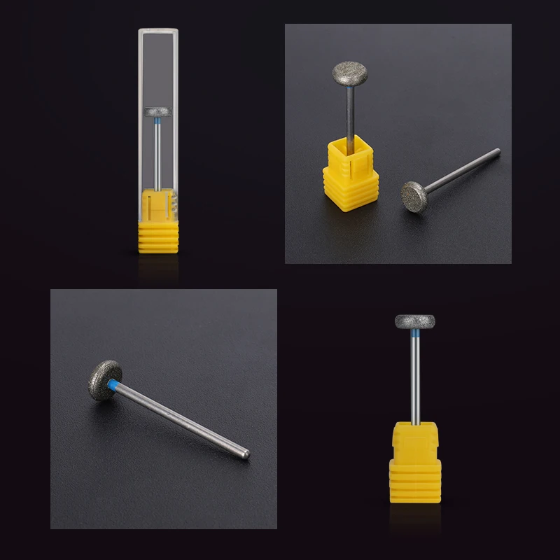 2 teile/los Diamant Nagel Bohrer Fräser Rotary Grat Häutchen Sauber Bits Gerät für Maniküre Nagel Dateien Kunst Werkzeuge – Detail 5