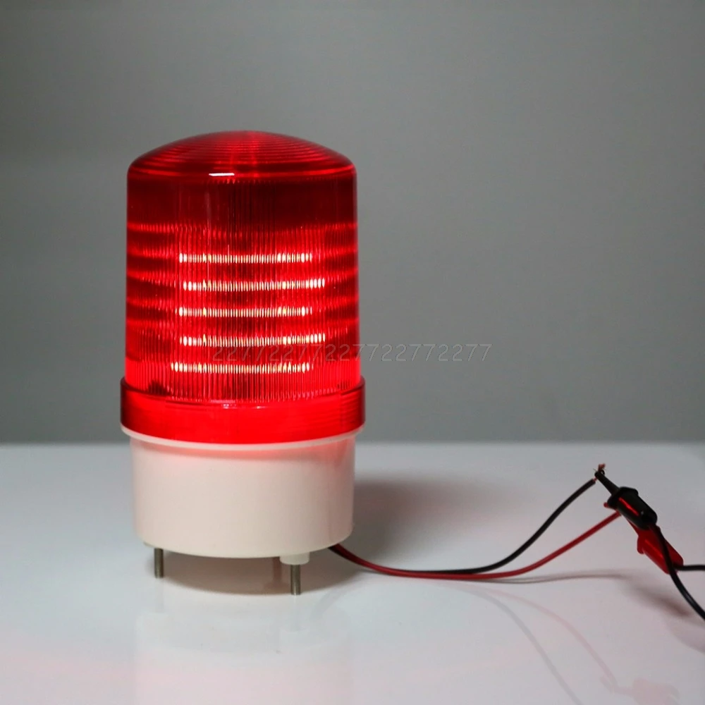 220V/12V/24V LED Alarm Light Warning Lamp Buzzer Rotary Siren Emergency Sound Illumination A27 19