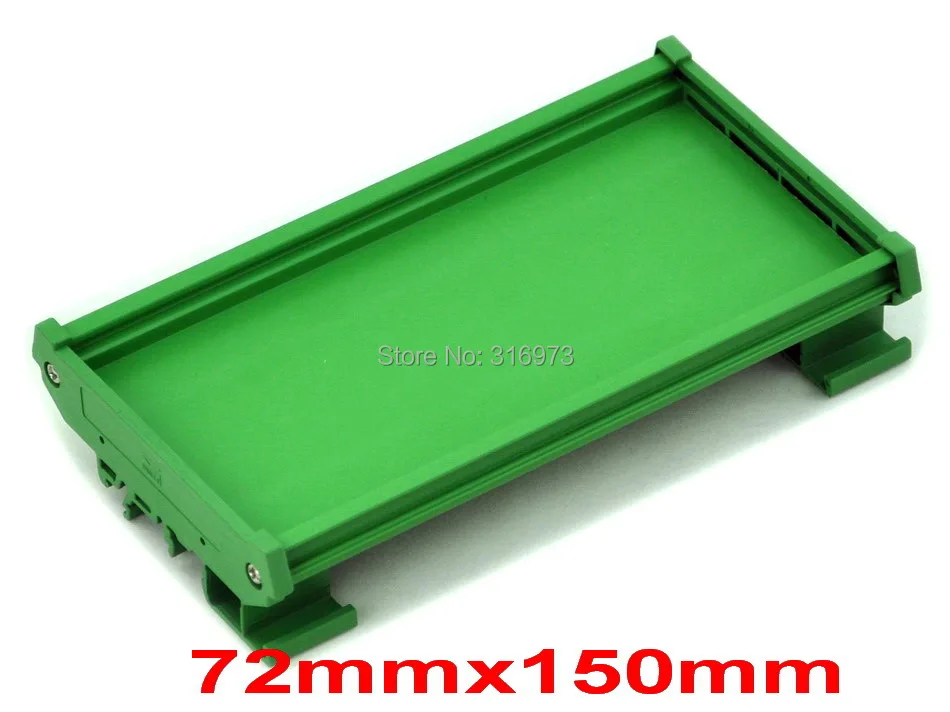 DIN Rail Mounting Carrier, for 72mm x 150mm PCB, Housing, Bracket.