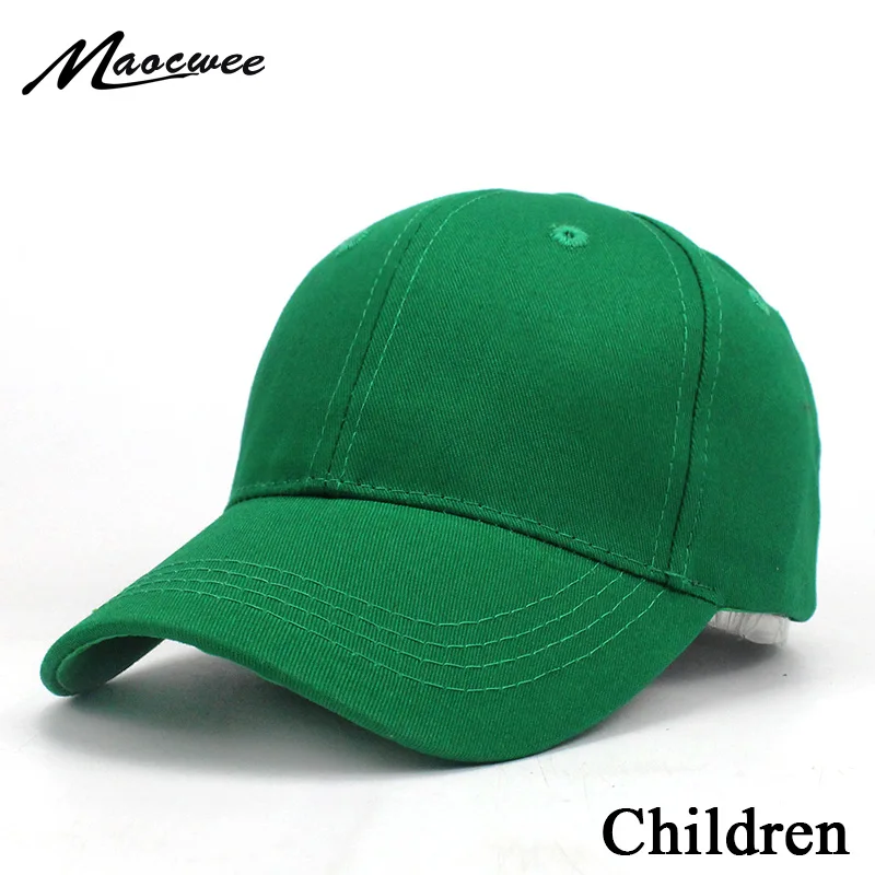 New Children Hats Kids Snapback Solid color Baseball Cap Spring and summer shade sunscreen Boys&Girls Caps Hip Hop Hats 2018