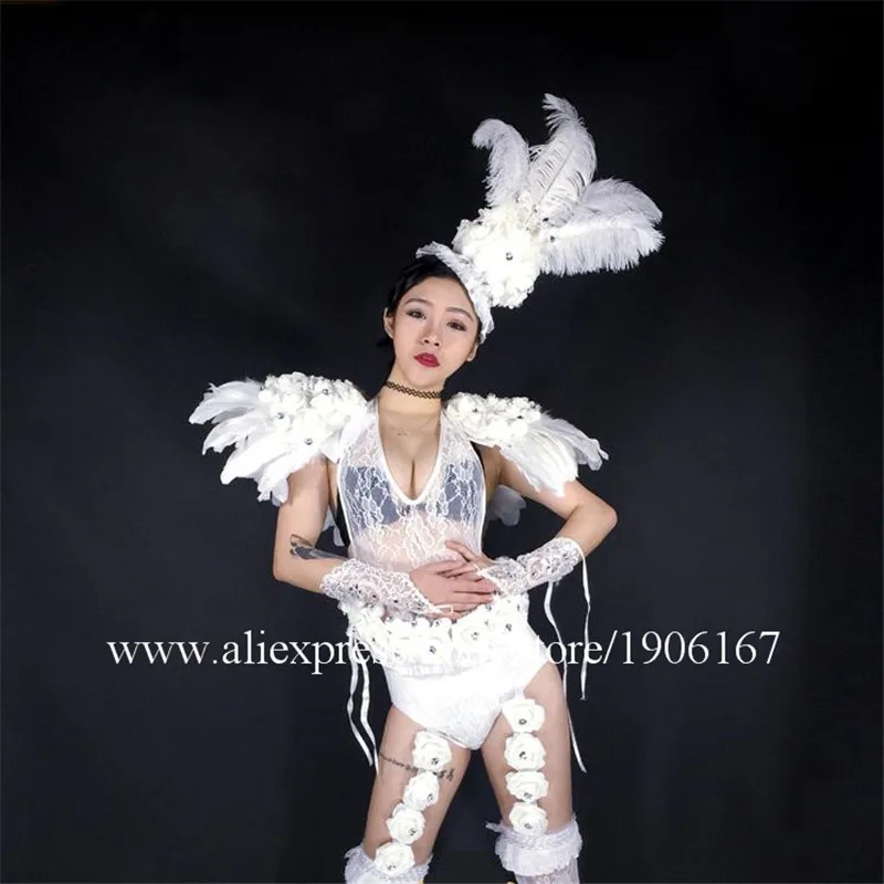 New Design Evening Lady Sexy Dress  DS Models Ballroom Costume for TV Stage Show Performance Clothes