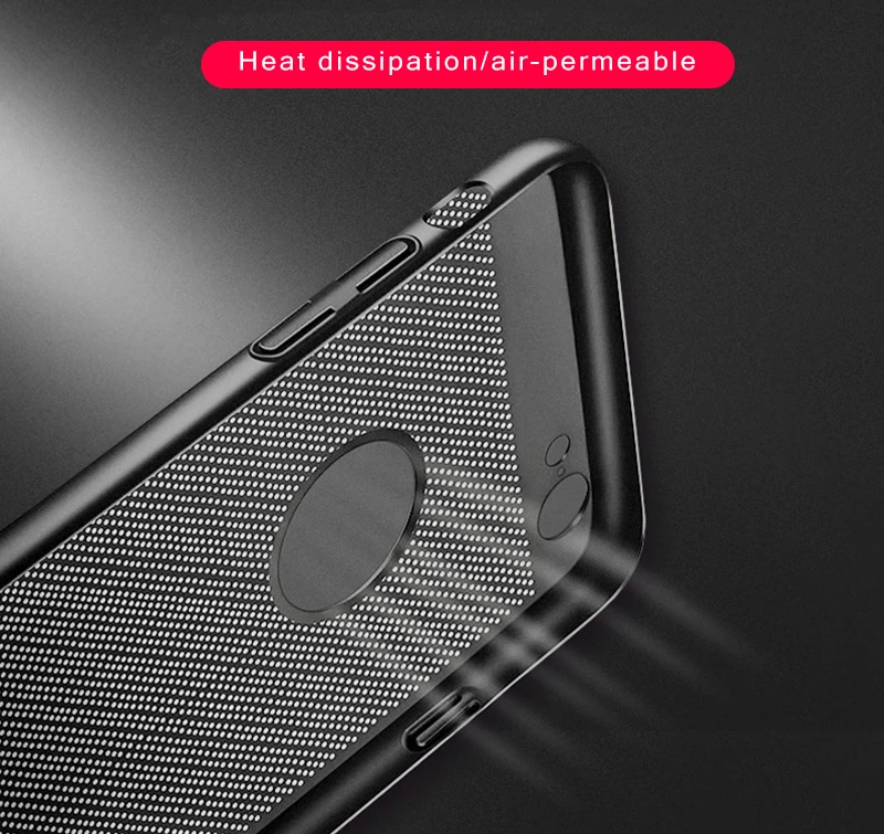 Funda de teléfono con disipación de calor para iPhone X 8 7 6 6s Plus 13 14 Pro Max, funda de PC genial para iPhone 13 12 11 Pro Max Mini XS MAX XR