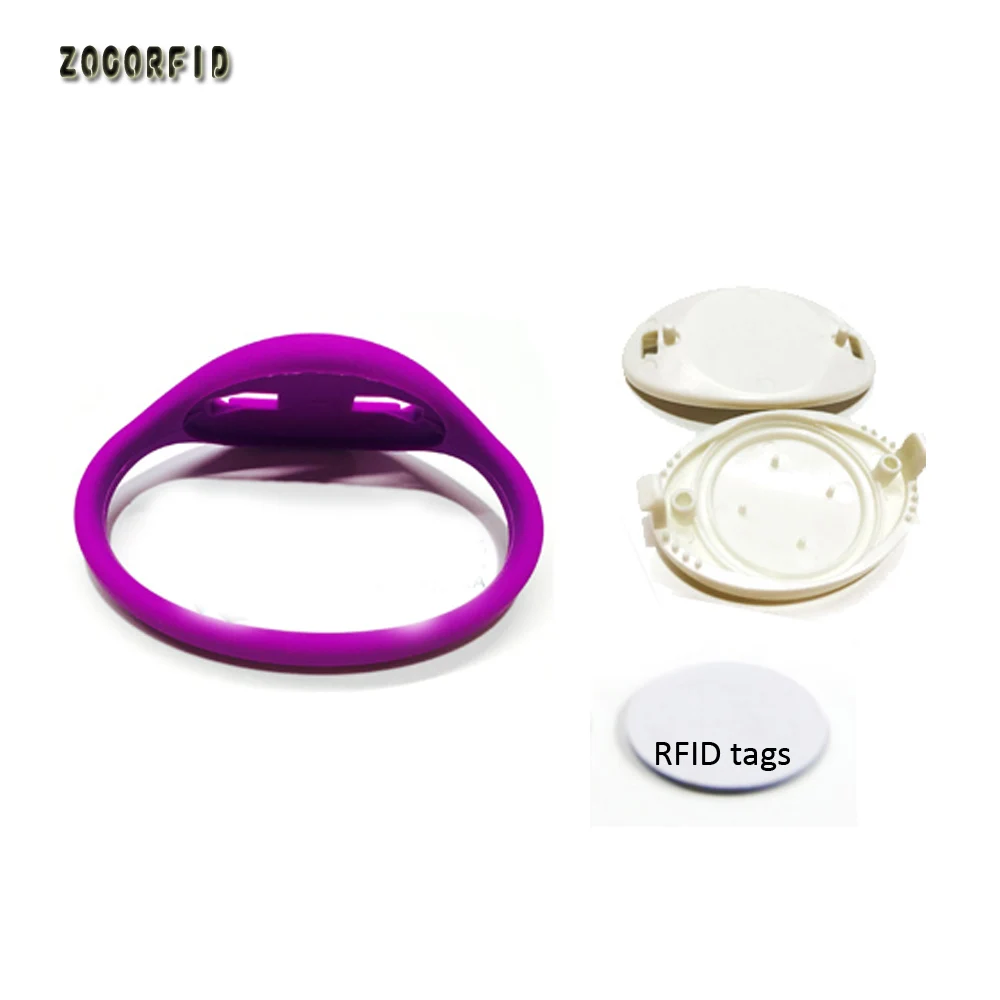 10pcs/lot 125Khz RFID Wristband Bracelet Writable T5577 EM4305 Silicone Proximity Rewrite Watch Card for Copy Clone