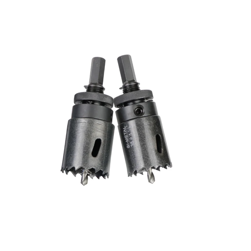 38mm 41mm 46mm 48mm BiMetal Hex Shank Fire Fighting Galvanized Pipe Tube Metal Steel Plastic Wood Core Drill Bit Hole Saw Cutter