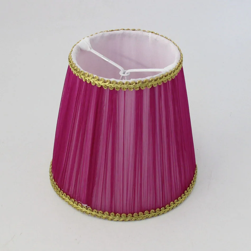 

DIA 14cm Rosy color lamp shades for lighting, bedroom lamp shades for wall lamp home renovation, Clip on