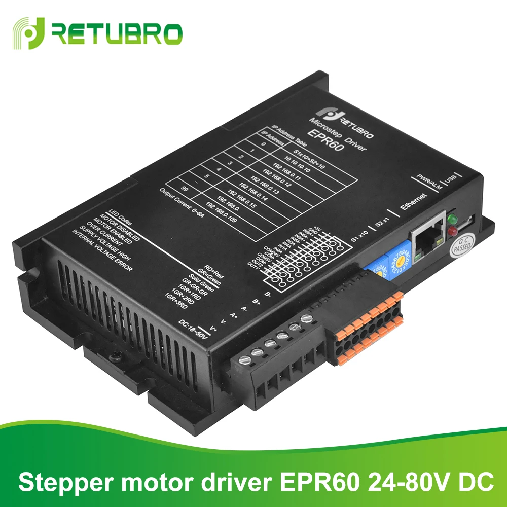 

Etherner Stepper Motor Driver EPR60 adopt MODBUS/TCP protocol highly communication speed with standard Ethernet Interface