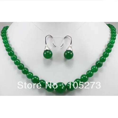 Gorgeous Real Nature Necklace 18'' 6-14mm Earrings Fashion Jewelry Set Women's Gift Style New Free Shipping