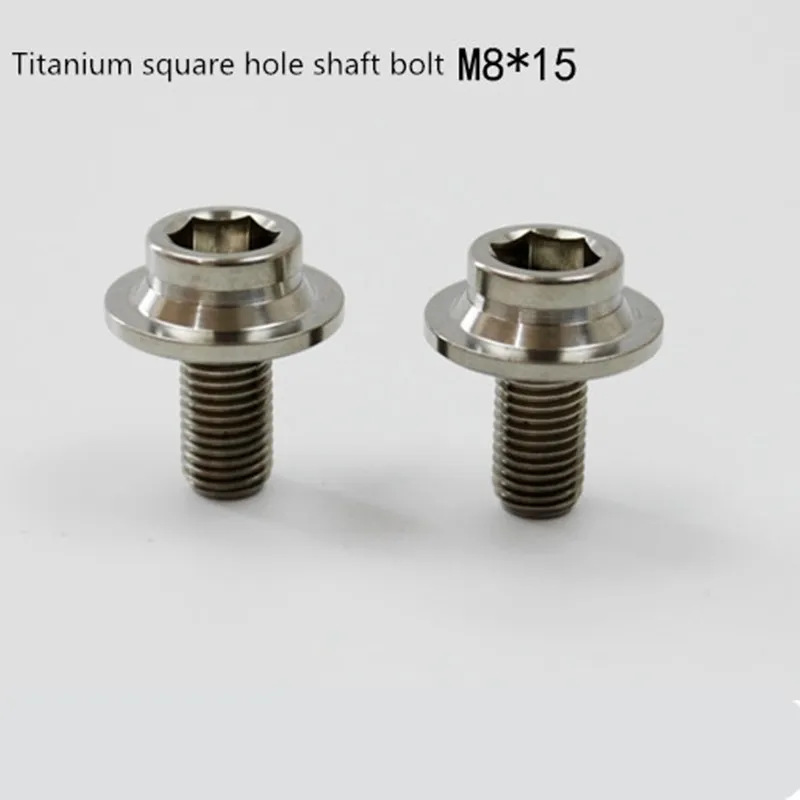 2pcs BMX BMX bottom brackets Titanium bolt M8*15mm+ Dust cover for brompton Axle accessories