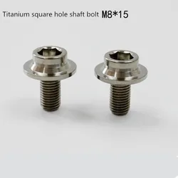 2pcs BMX BMX bottom brackets Titanium bolt M8*15mm+ Dust cover for brompton Axle accessories