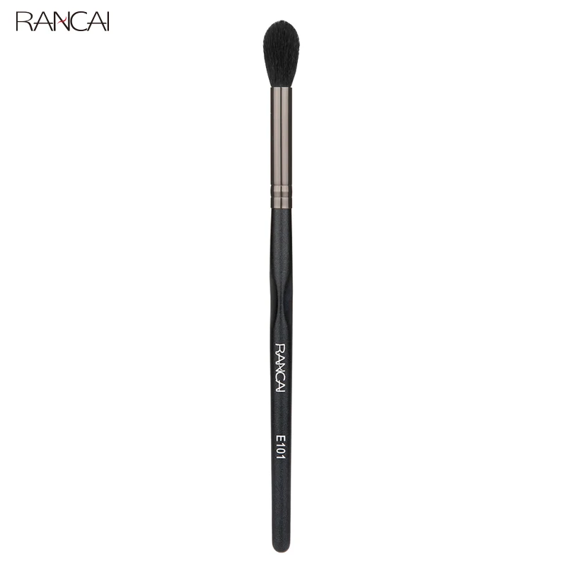 RANCAI Eye Contour Makeup Brush Soft Natural Hair Eye shadow Blending Goat Hair Brush Flame Shape Makeup Blender Tool Nose Brush