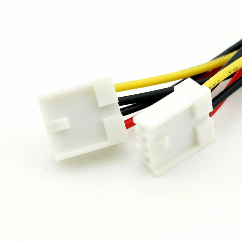 10 шт. 4 Pin Molex к двойному 4 Pin Floppy PC Power Y Splitter адаптер Соединительный кабель для флоппи-накопителя FDD 20 см