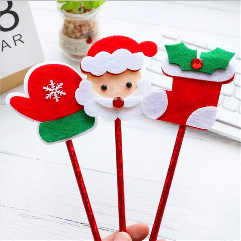 2Pcs 0.7MM Christmas Series Ballpoint Pen Christmas Gift Ideas Christmas Eve Small Gift Decoration New Ballpoint Pen Youe shone