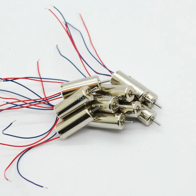 10pcs 7x16mm DC Coreless Motor shaft Dia 1mm 4.2V 120mA 46500RPM High speed motor RC Helicopters Motor