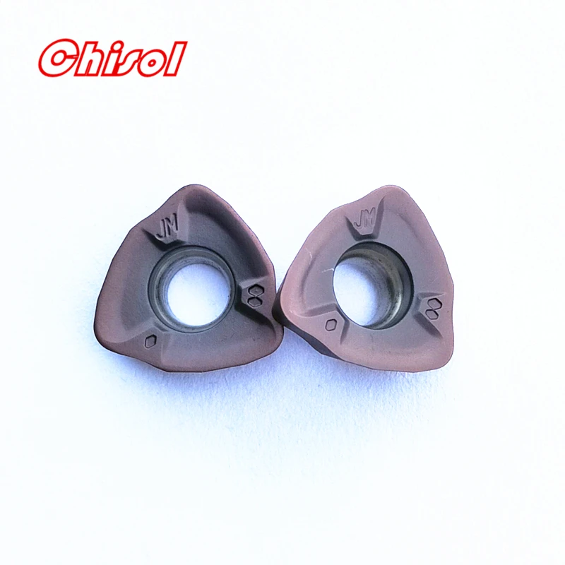 Tungsten Carbide Milling Inserts JDMT09T320ZDSR-JM / JDMT120420ZDSR-JM VP15TF Milling Blade Cutter