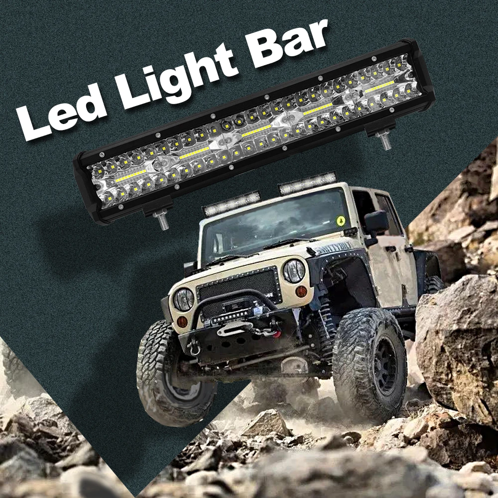 

15-inch 300W LED Strip Light Working Refit Off-road Vehicle Lamp Roof Strip Light