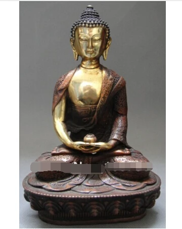 

Rare Old Tibet Tibetan Buddhism Bronze Hand Carved Buddha Statue Crafts Home Furnishing Arts pure copper