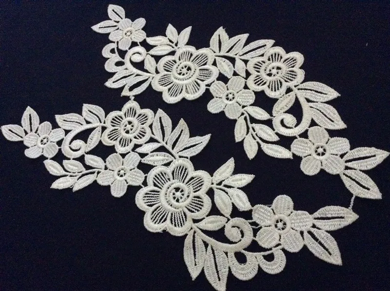 25cm*8cm polyester embroidery mirrored applique,embroidery hair decoration patches,veil applique,XERY-BQ0923Q