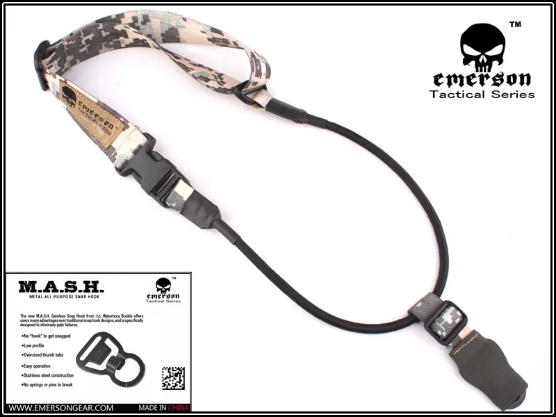 EmersonGear-L.Q.E One Point Rifle Belt, Series L Hunting, Airsoft Belt with MASH Hook, Tactical Holsters