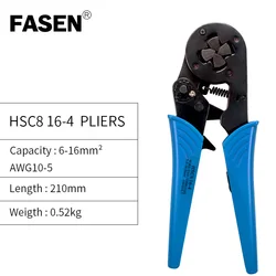 6-16mm 10-5 AWG High Quality Precision Wire Connector Crimp Pliers VE Tube Bootlace Terminal Tool  HSC8 6-4 6-6 16-4