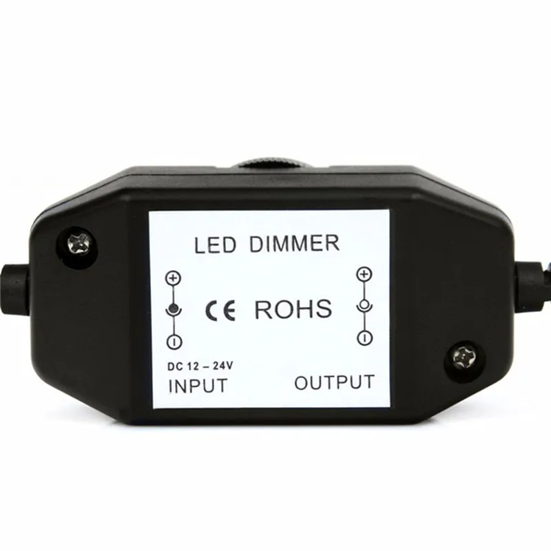 DC12-24V LED Strip Dimmer Brightness Adjust Switch Controller Connector for DC12-24V Single Color LED Strip Dimming