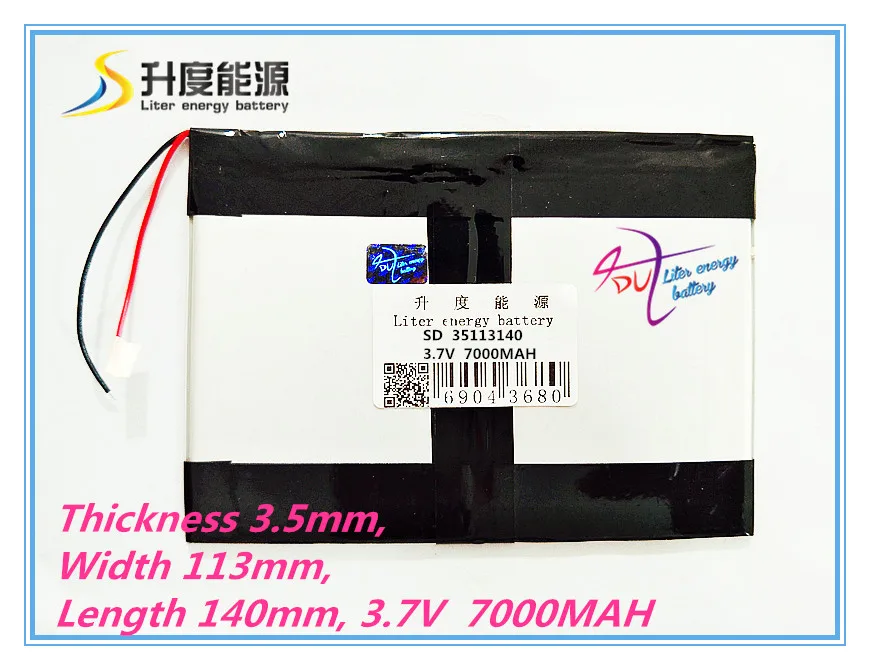 3.7V 35113140 battery dual core,gemei G6T,VI40 dual core,A11 Quad-Core,tablet pc battery 7000MAH SGR241 38114145