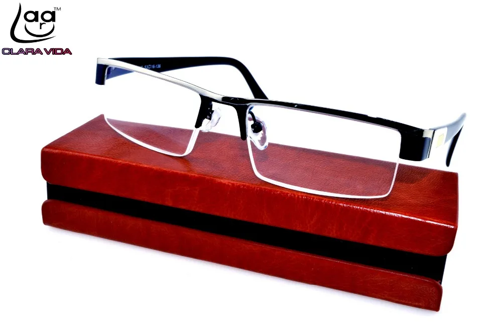 Clara Vida Men Titanium Non Spherical 12 Layer Coated Lenses Reading Glasses+1.0 +1.5 +2.0 +2.5 +3.0 +3.5+4.0
