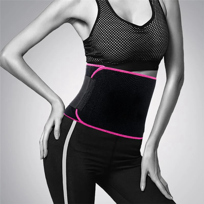 Syeendy Adjustable Waist Tummy Trimmer Slimming Sweat Belt Fat Burn Shaper Wrap Band Weight Loss Exercise Men Women