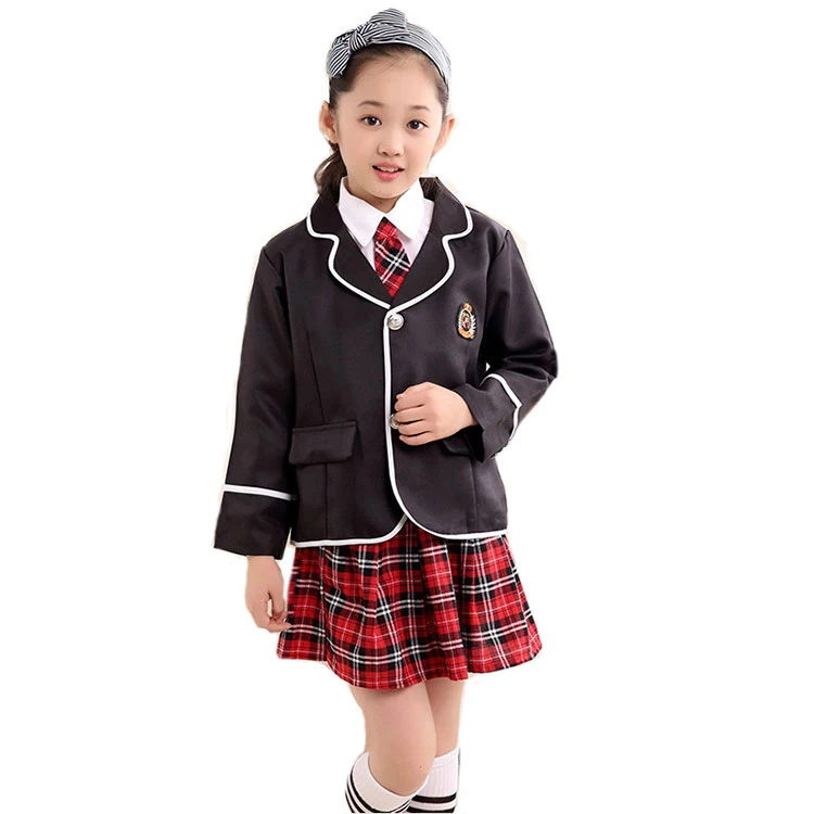 Neue Grundschule Uniformen und Lange Hülse Grundschule Japanischen Schule Uniformen Studenten Lesen Britischen Student Uniform