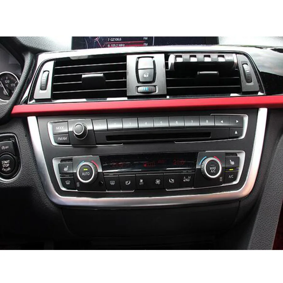 Chrome Dashboard Console Frame Cover Trim For BMW 3 Series  F30 F31 F32 F34 F36 316 318 320 2013-2017 Car Accessories