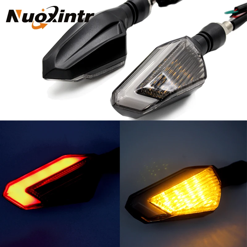 Nuoxintr Universal Motorcycle Turn Signals Light Motorcycles Tail Lights Indicators for Moto Motorbike Motorcycle Accessories