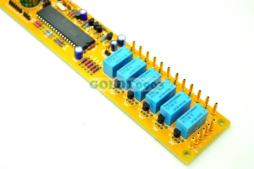 GA-5สี่ช่อง Remote Volume ชุด ALPS มอเตอร์ Potentiometer AC9-12V อินพุต RCA