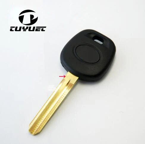 

Top quality For Toyota transponder key with ID4D(67) chip TOY43 soft plastic With Logo