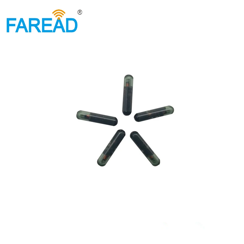 10pcs 1.4*8mm Digital Glass Tube Implant Tag EM4305 Rfid Transponder Animal Microchip Pet ID Chip for Fish Horses Turtle