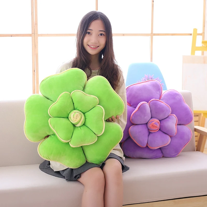 55cm Rose Plush Toys Soft PP Cotton Stuffed Dolls Flower Series Cushions Sleeping Pillows Sofa Decoration Gifts 6 Colors