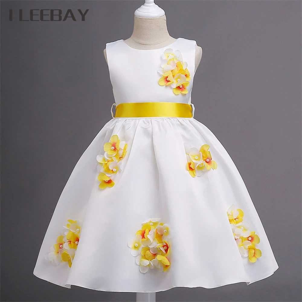 

Baby Girls Princess Dress Brand Summer Style Floral Kids Flower Girl Dresses for Weddings Children Evening Party Clothes Vestido