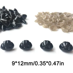 Teddybären Sicherheitsnasen, 100 Stück einer Tasche, schwarzer und Hund schwarzer Plastikzubehör, DIY, DIY 8 Hauptboca -Verkauf für Amigurumi - №5